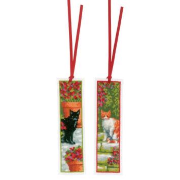 Bladwijzer Poezen tussen Bloemen ( 2 st.)