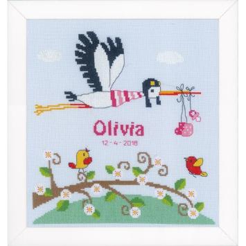 Kit de broderie Cigogne